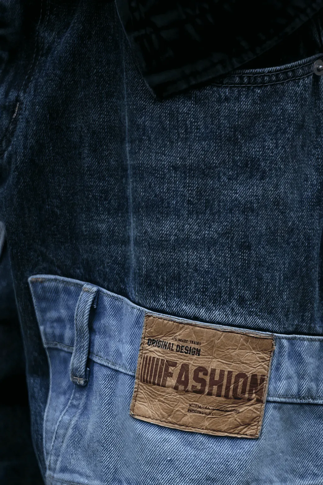 Vintage Washed 15oz Denim Cargo Pants – Loose Fit