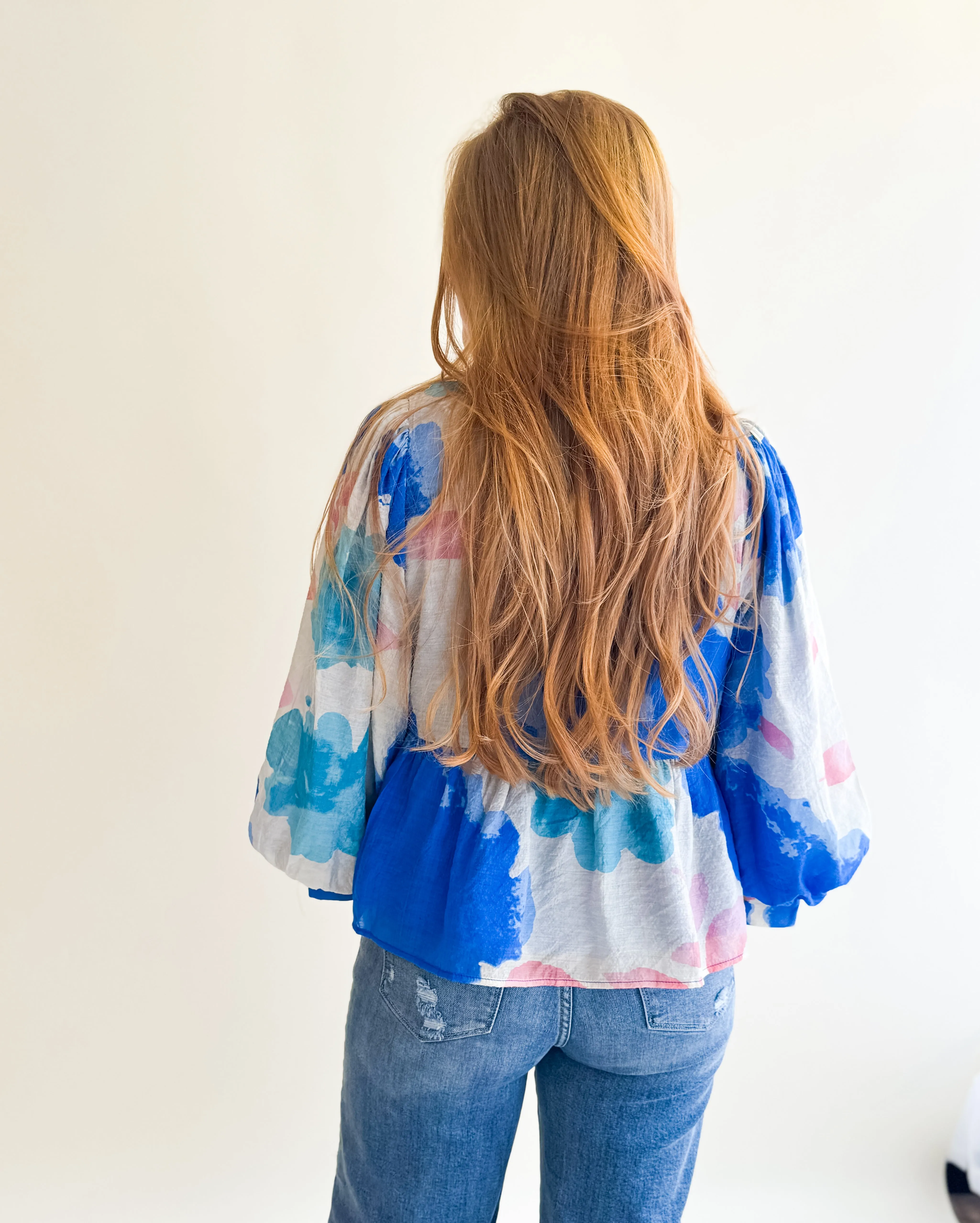 Watercolor Floral Top