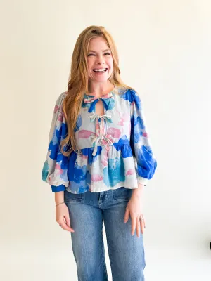 Watercolor Floral Top