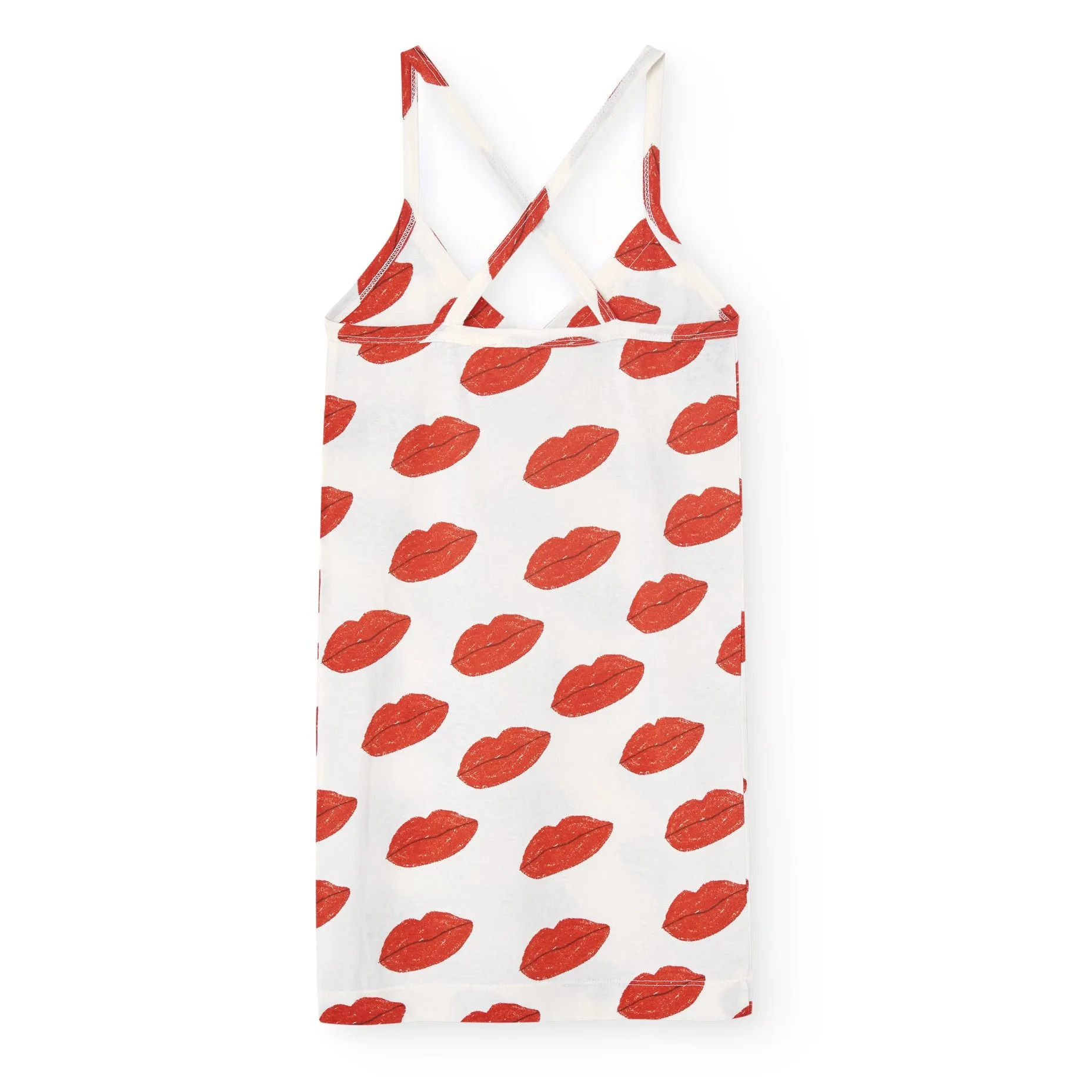 White Kissing Otter Mini Dress