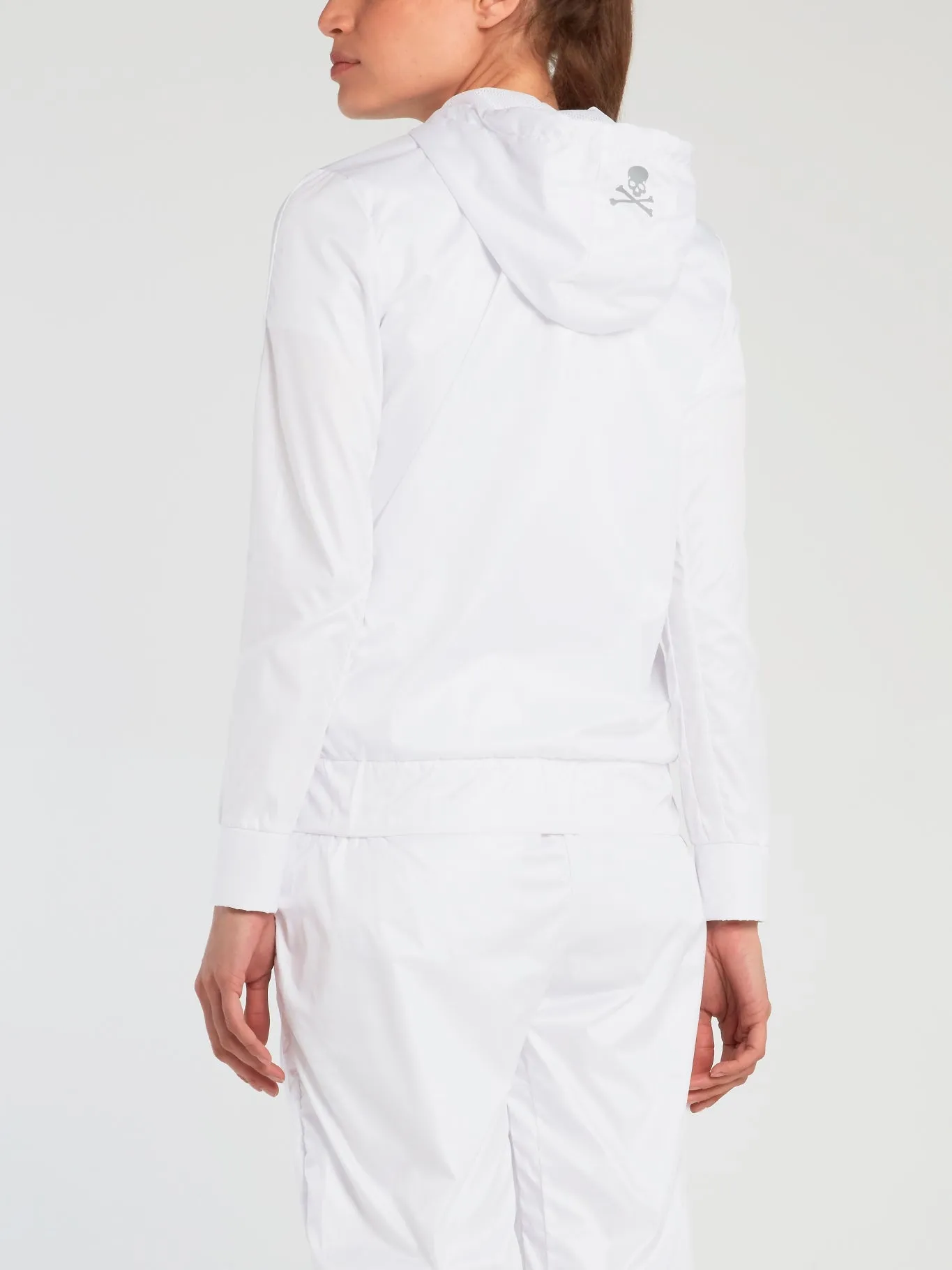 White Nylon Track Jacket