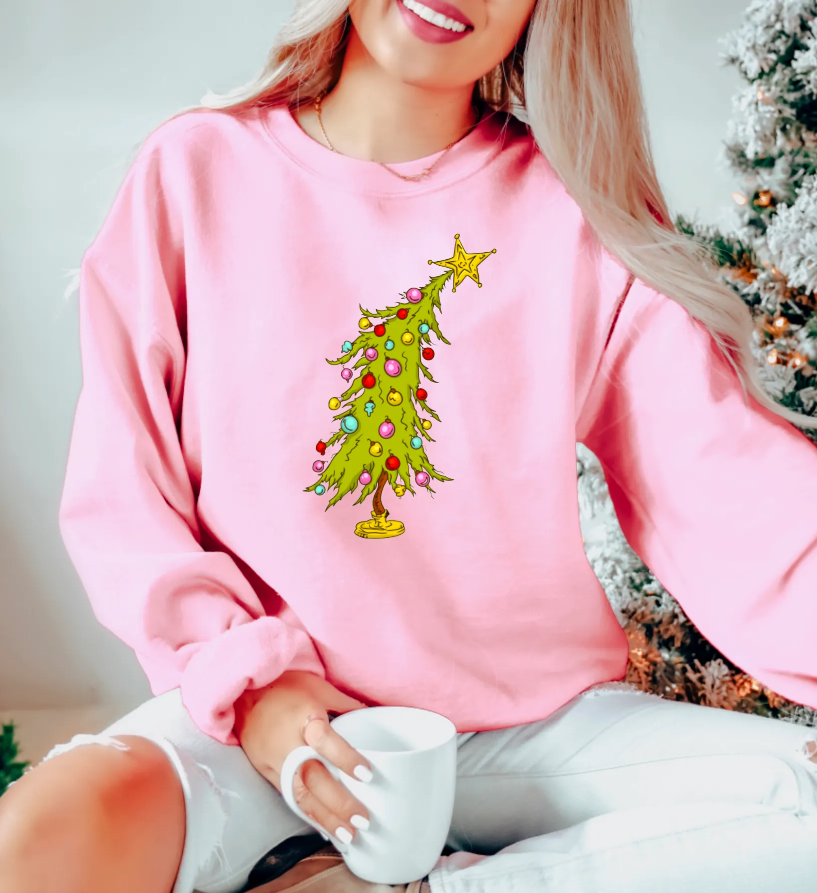 Who Christmas Tree Sweatshirt