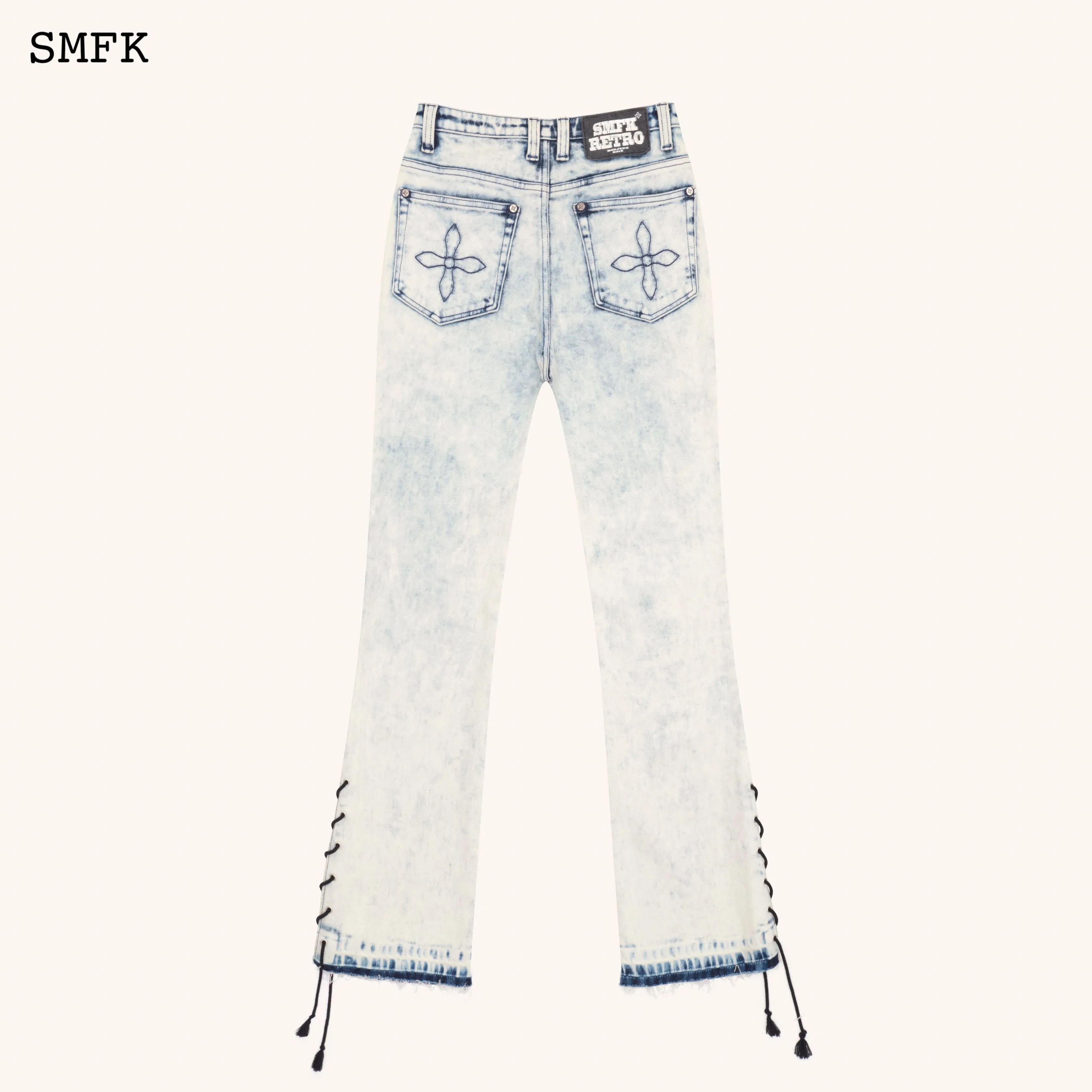 WildWorld Rock Cream Mermaid Jeans