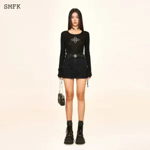 WildWorld Rock High-Waist Denim Skirt