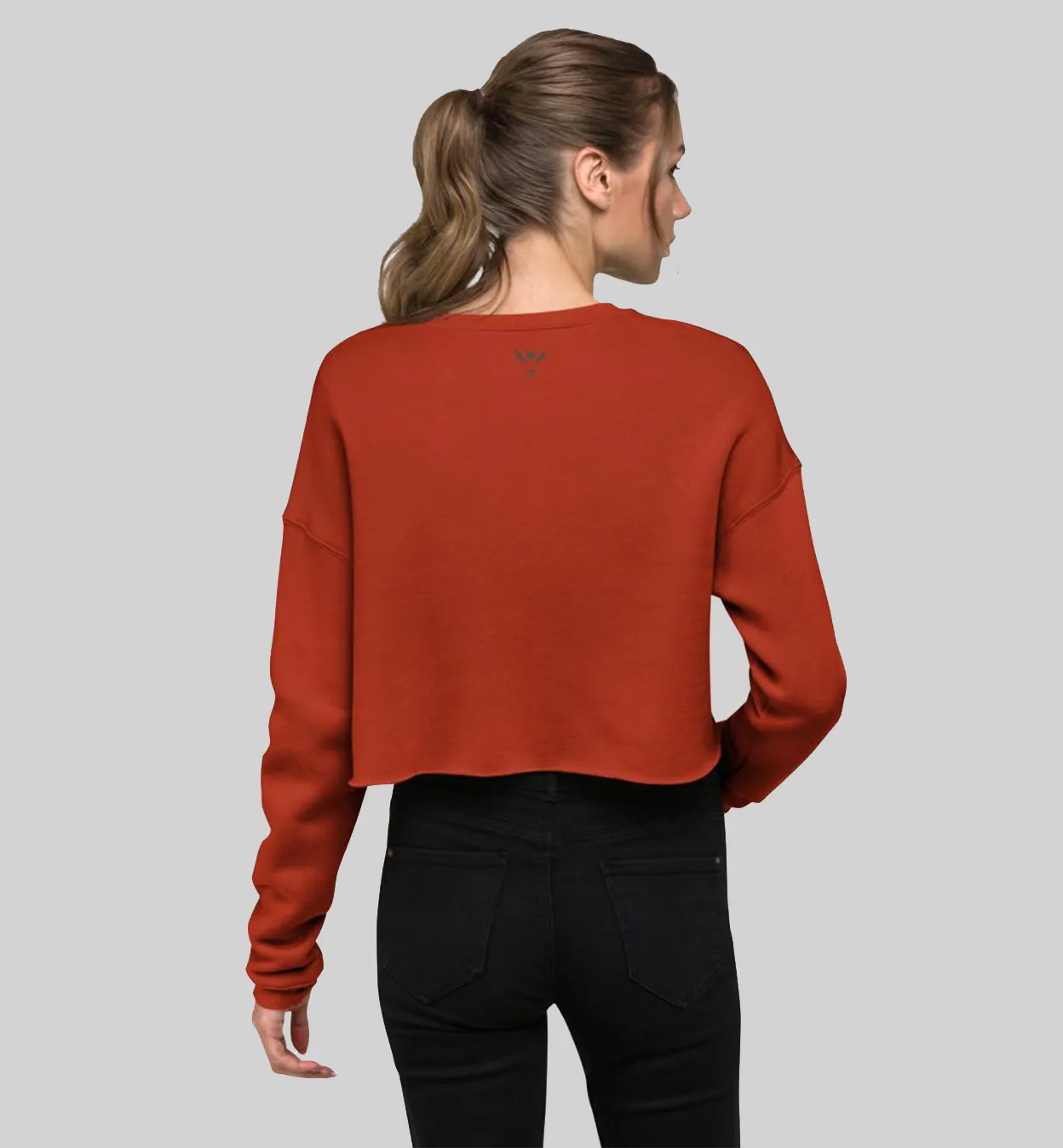 Women Activewear UI Stay Wild Lion Crop Sweatshirt