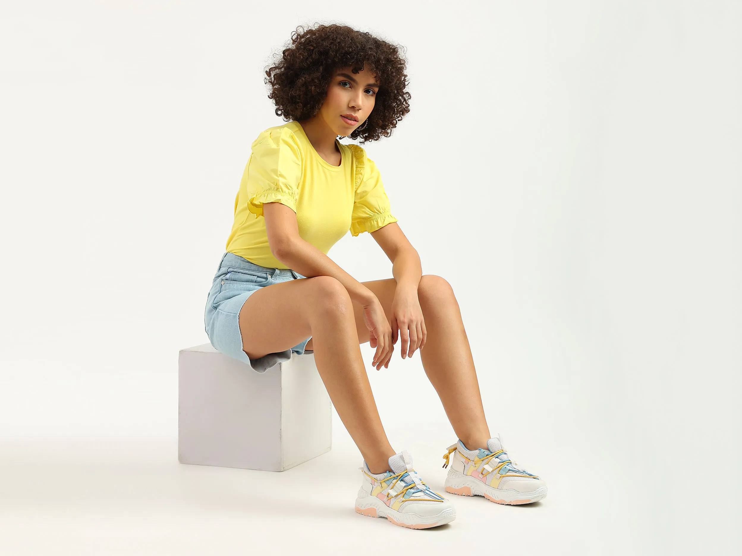 Women Solid Regular Fit Shorts