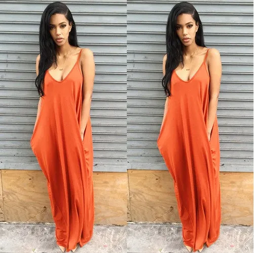 Women Summer Dress Casual Long Dresses Plus Size
