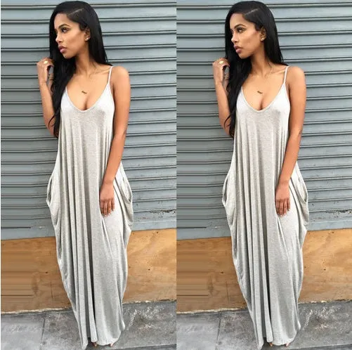Women Summer Dress Casual Long Dresses Plus Size