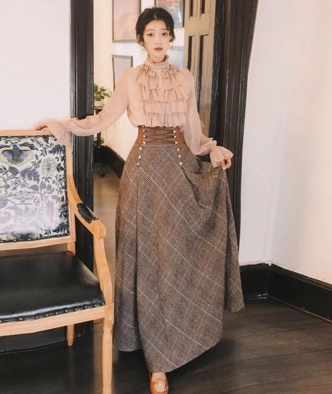 Women Two Piece Outfits Sweater Skirt