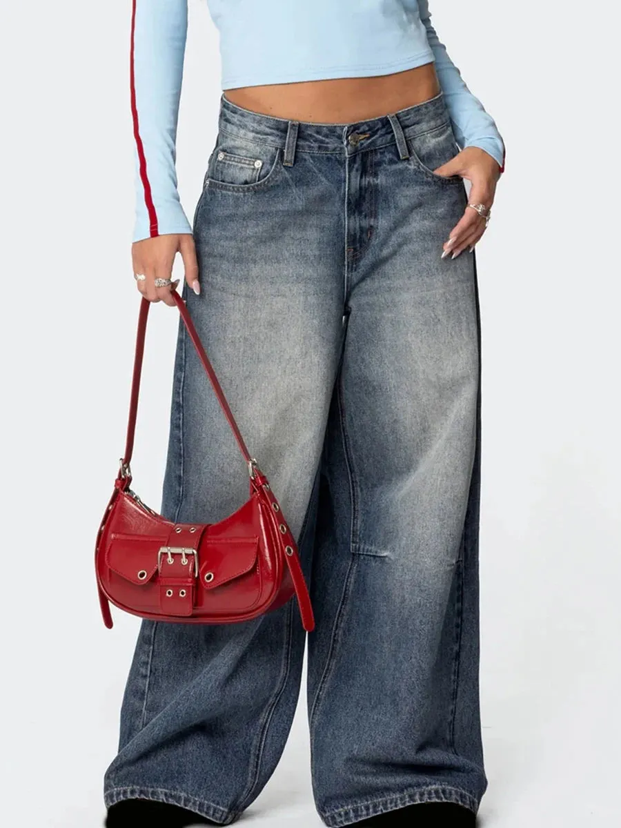 Women’s Loose Fit Wide Leg Jeans