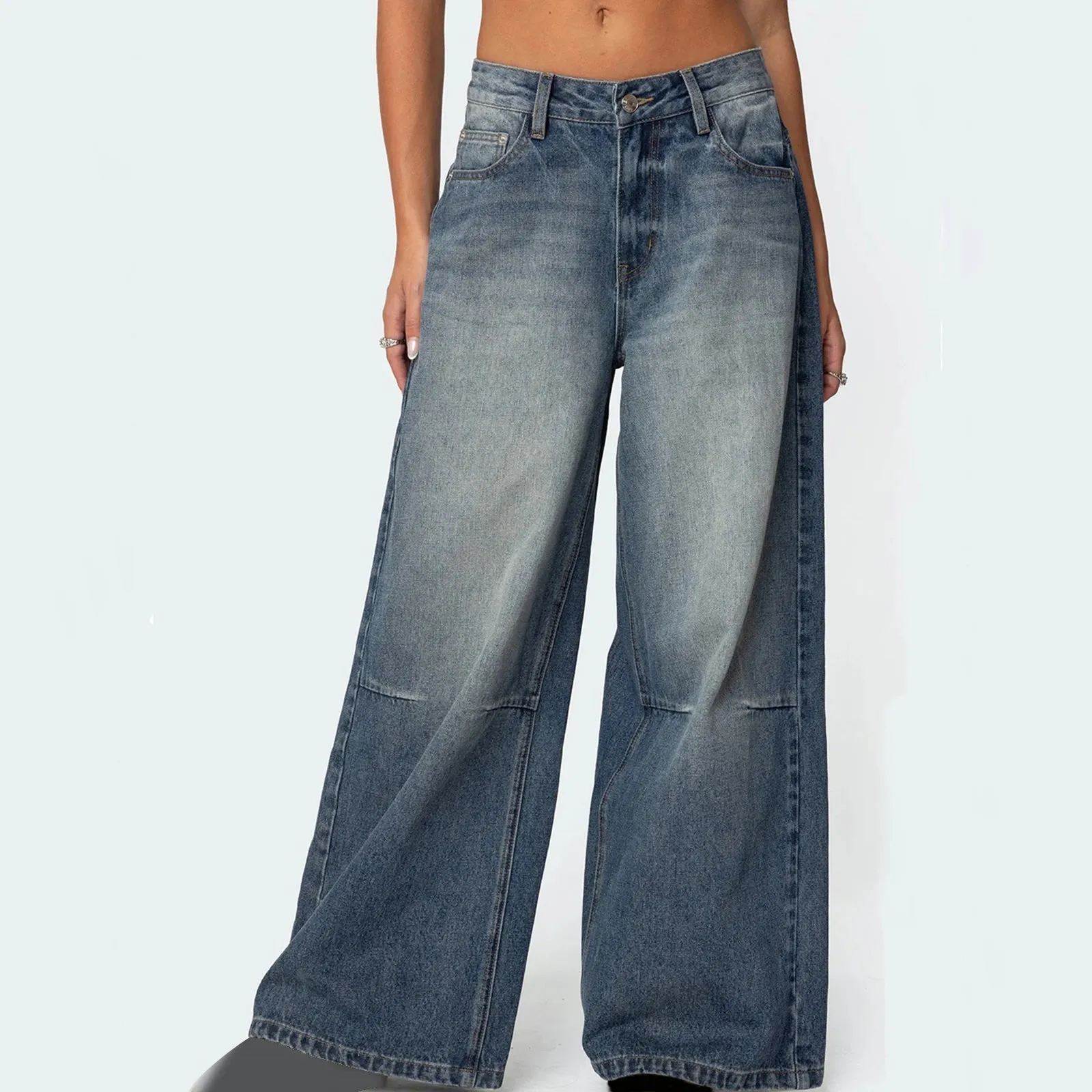 Women’s Loose Fit Wide Leg Jeans