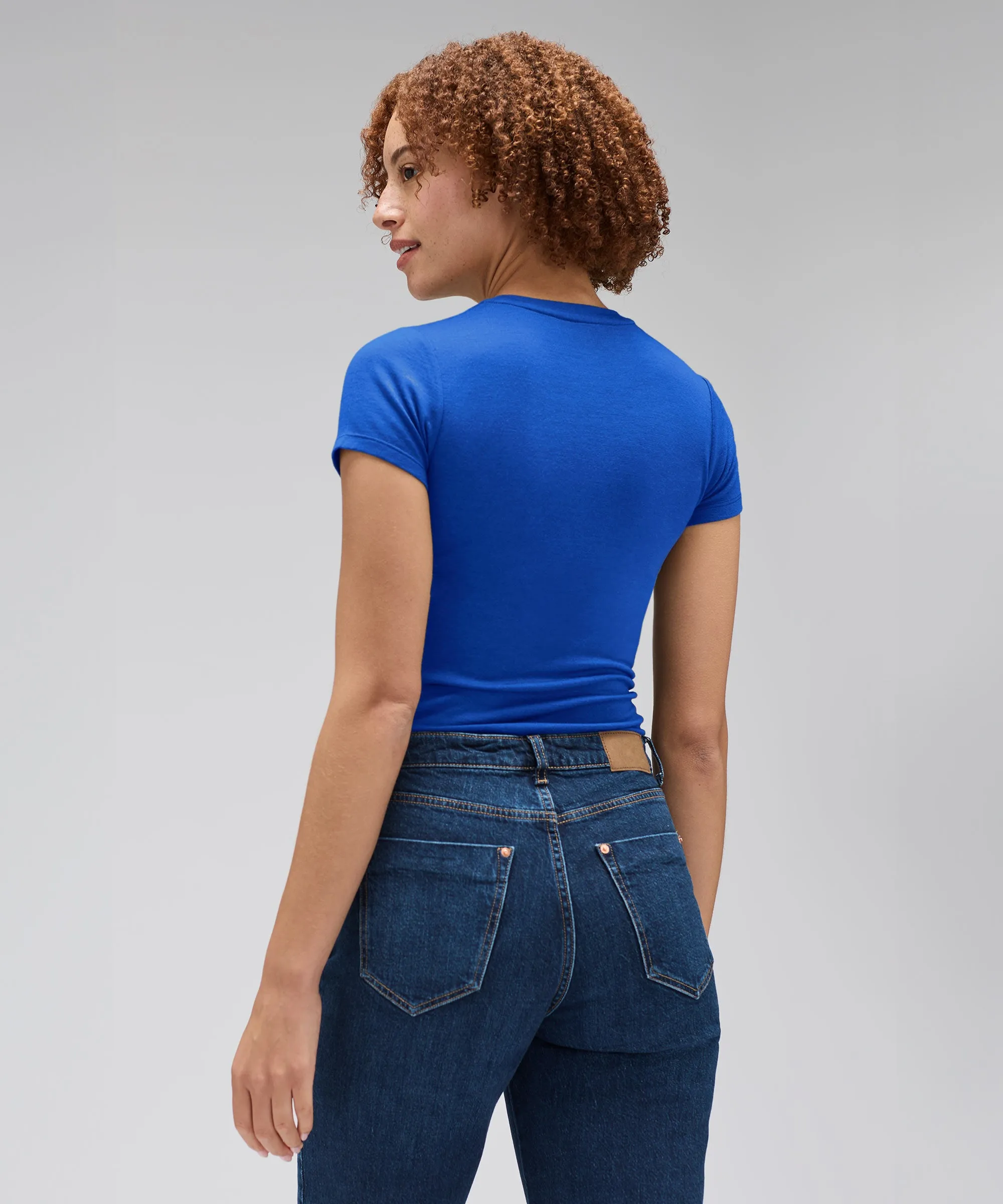 Women's Slim Merino Crew Neck T-Shirt