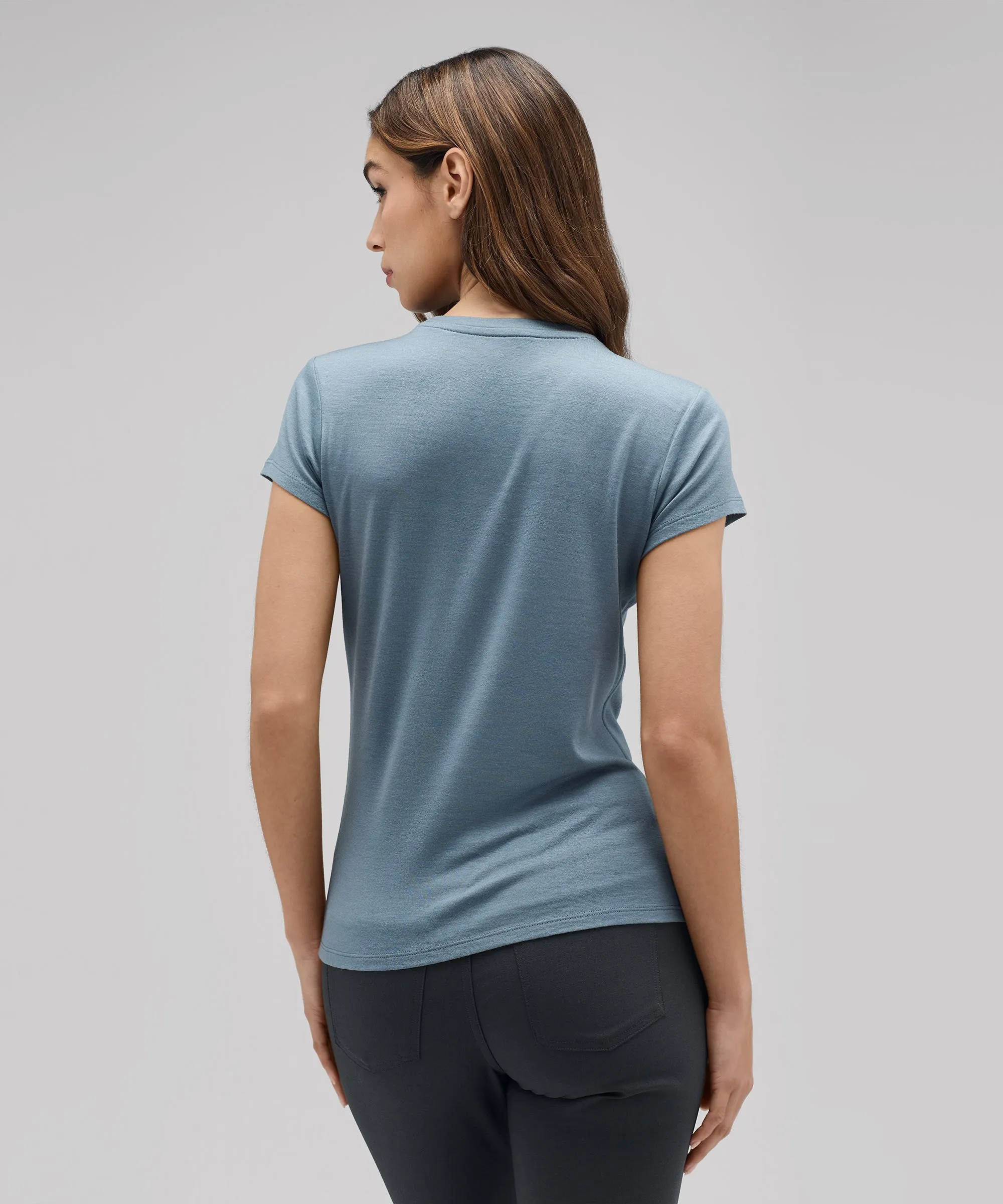 Women's Slim Merino Crew Neck T-Shirt