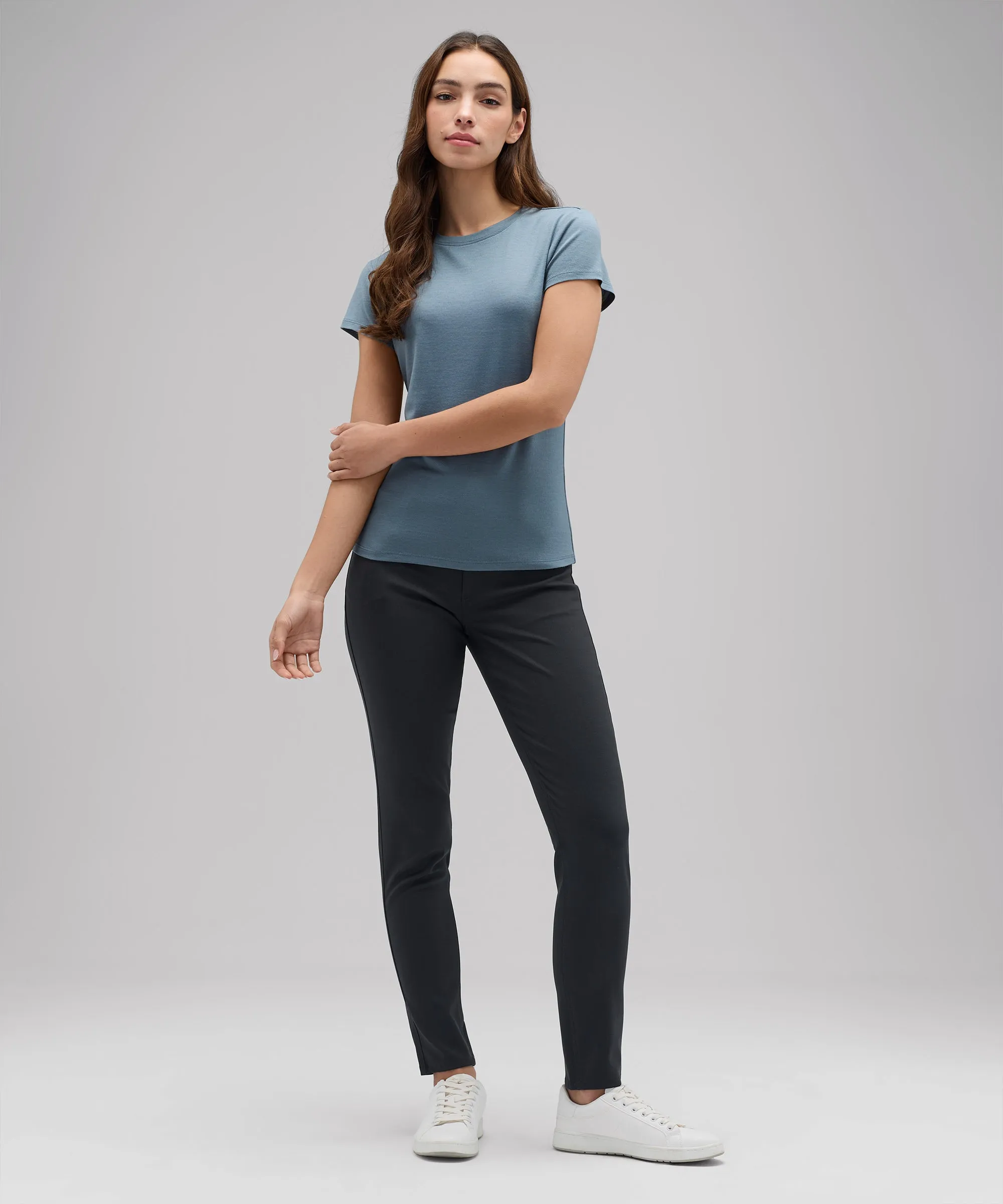Women's Slim Merino Crew Neck T-Shirt