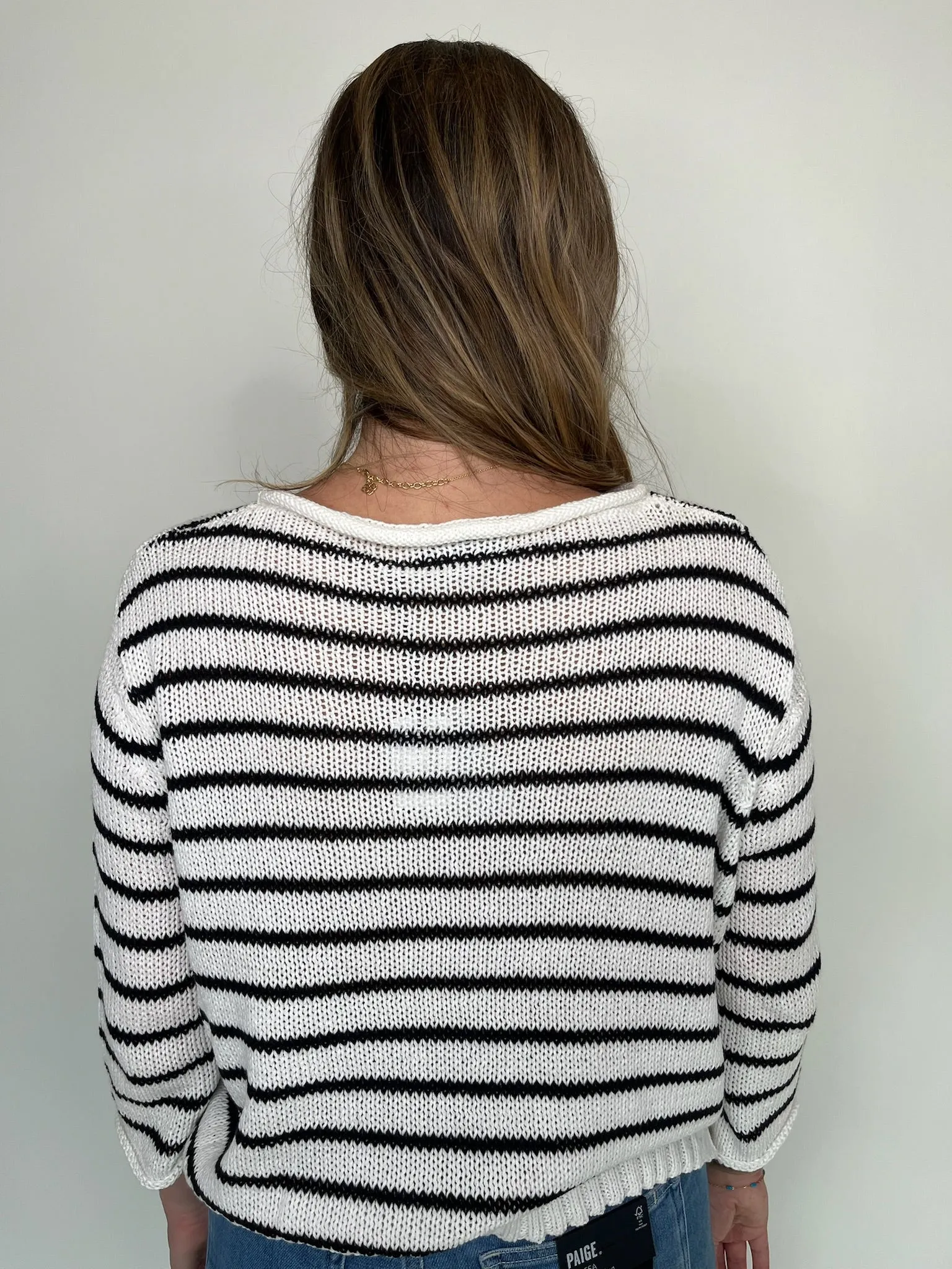 Wooden Ships Amelie Heart 3/4 Sleeve Crew
