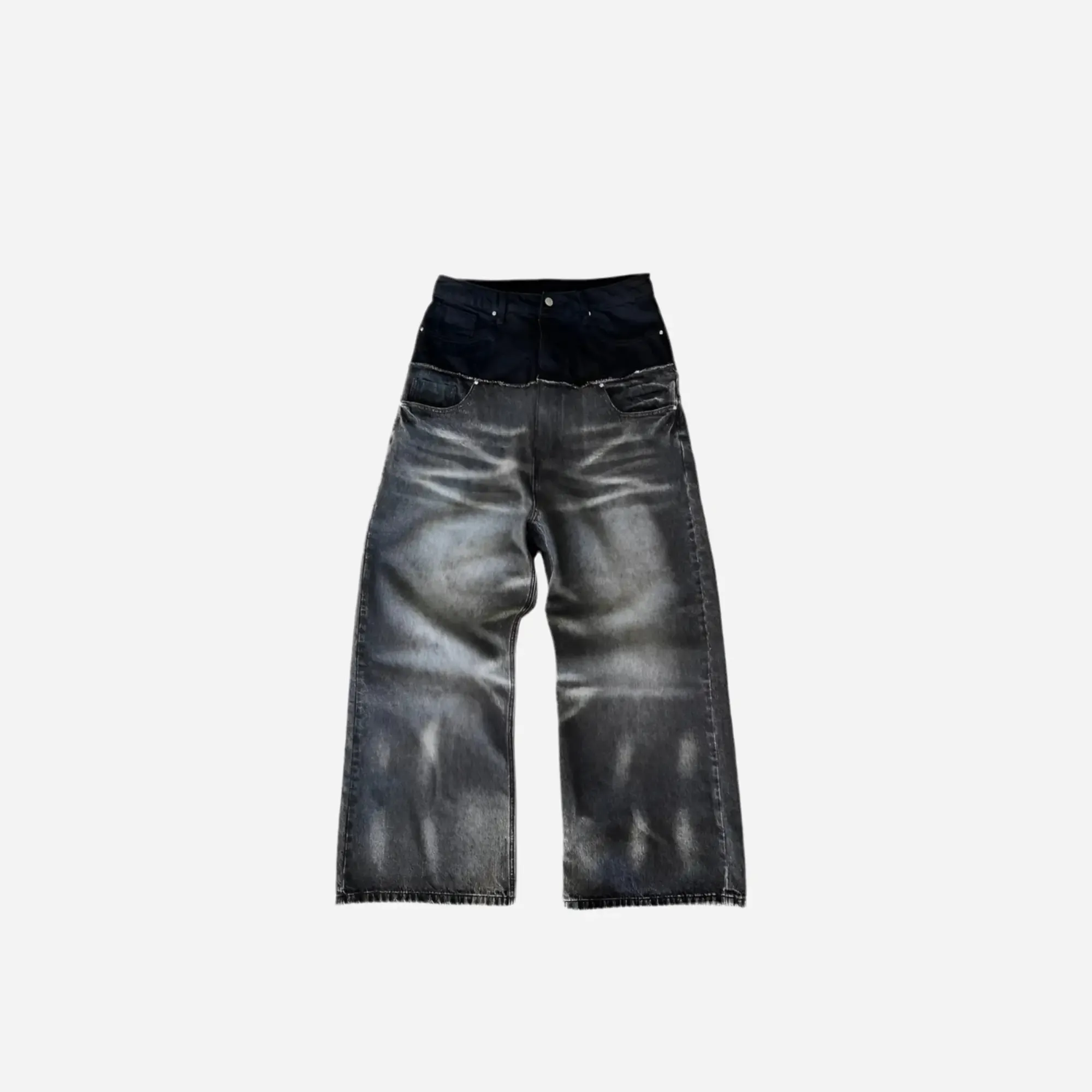 Y2K Cut-up Gothic Baggy Jeans