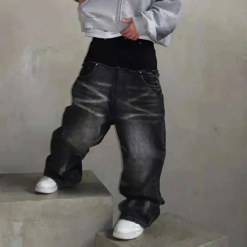 Y2K Cut-up Gothic Baggy Jeans