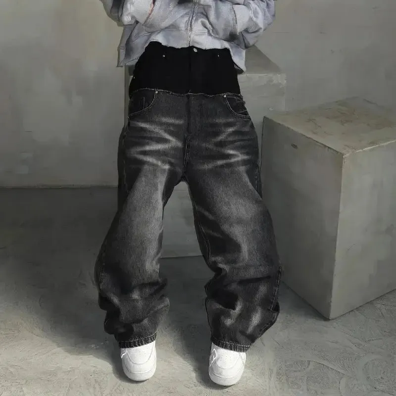 Y2K Cut-up Gothic Baggy Jeans