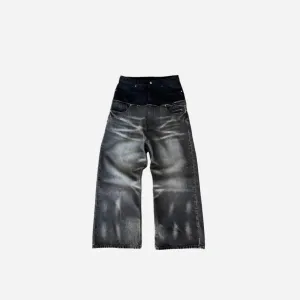 Y2K Cut-up Gothic Baggy Jeans