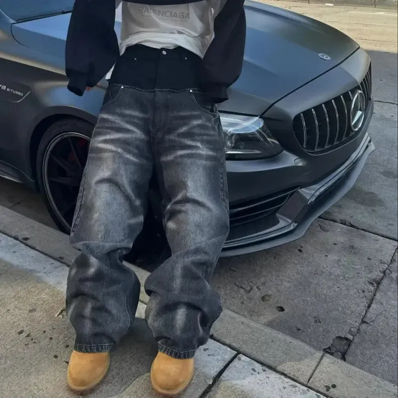 Y2K Cut-up Gothic Baggy Jeans