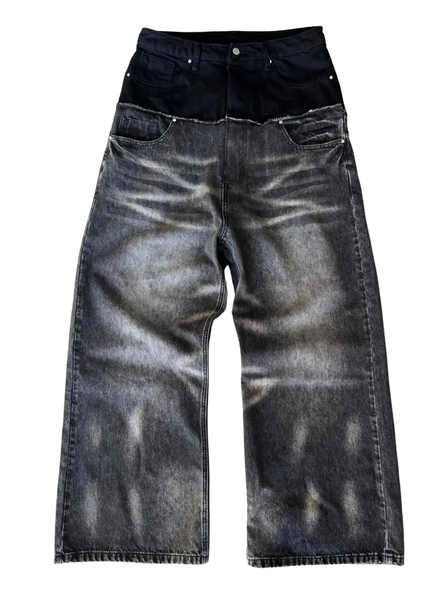 Y2K Cut-up Gothic Baggy Jeans