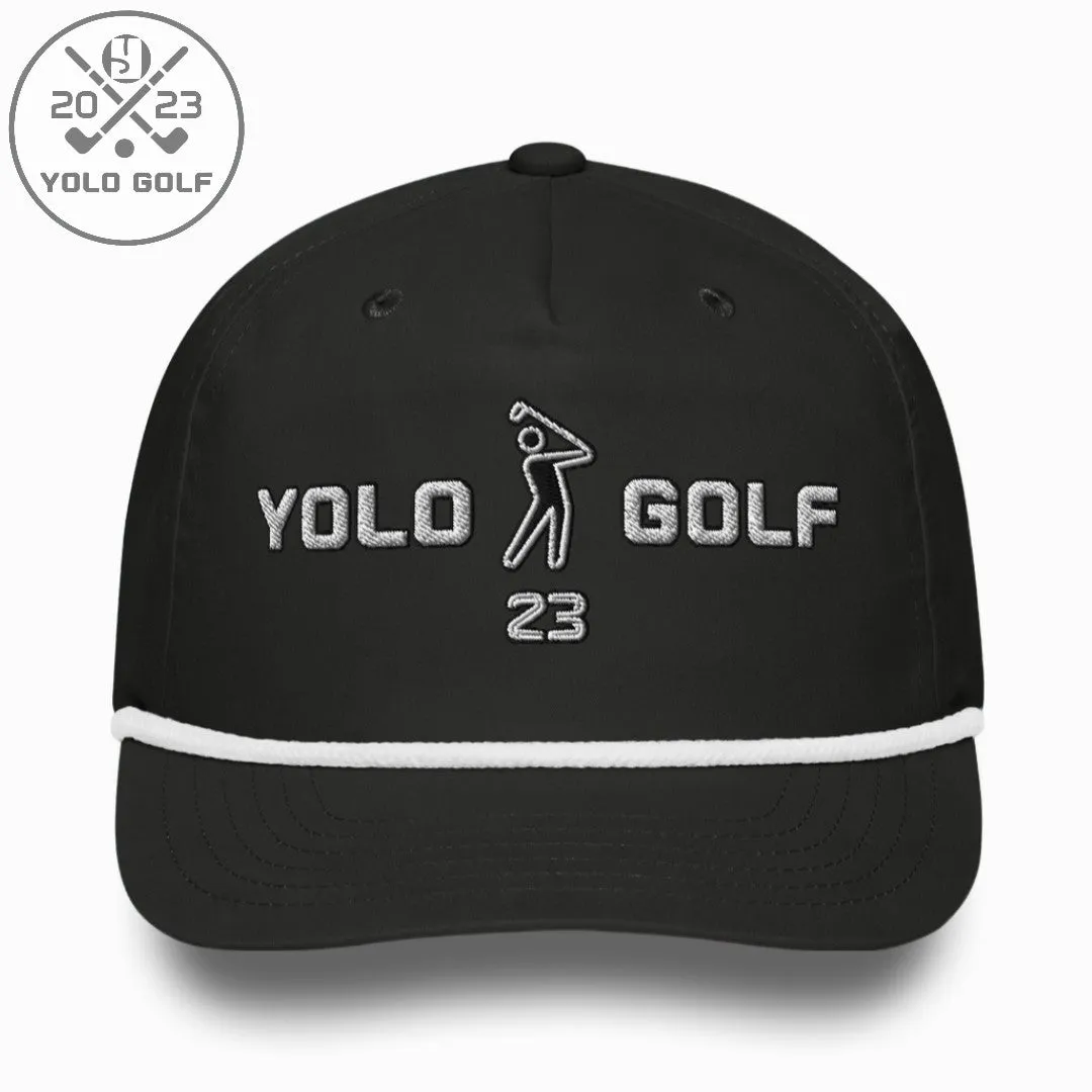 YOLO Golf "Swing23" Rope Cap (Silver 3D Puff)