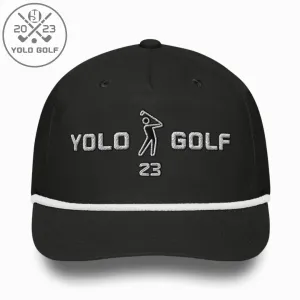 YOLO Golf "Swing23" Rope Cap (Silver 3D Puff)