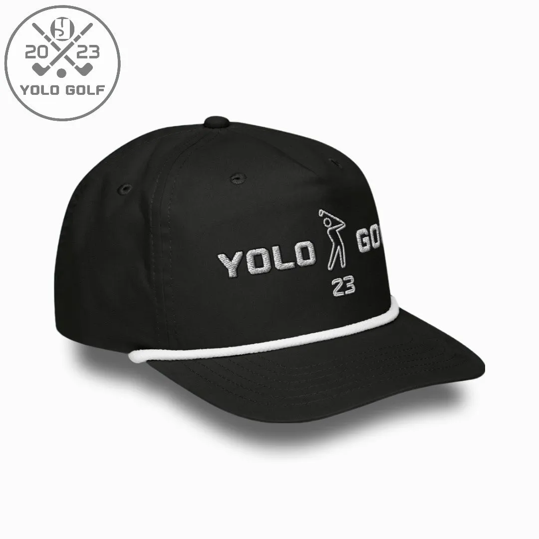 YOLO Golf "Swing23" Rope Cap (Silver 3D Puff)
