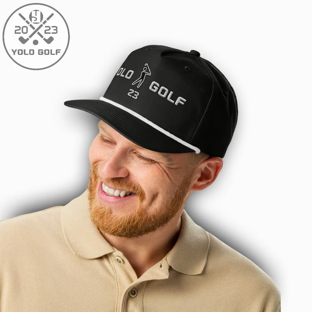 YOLO Golf "Swing23" Rope Cap (Silver 3D Puff)