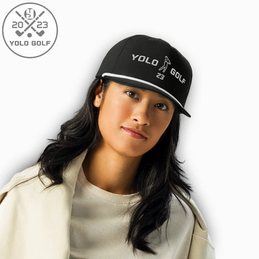 YOLO Golf "Swing23" Rope Cap (Silver 3D Puff)