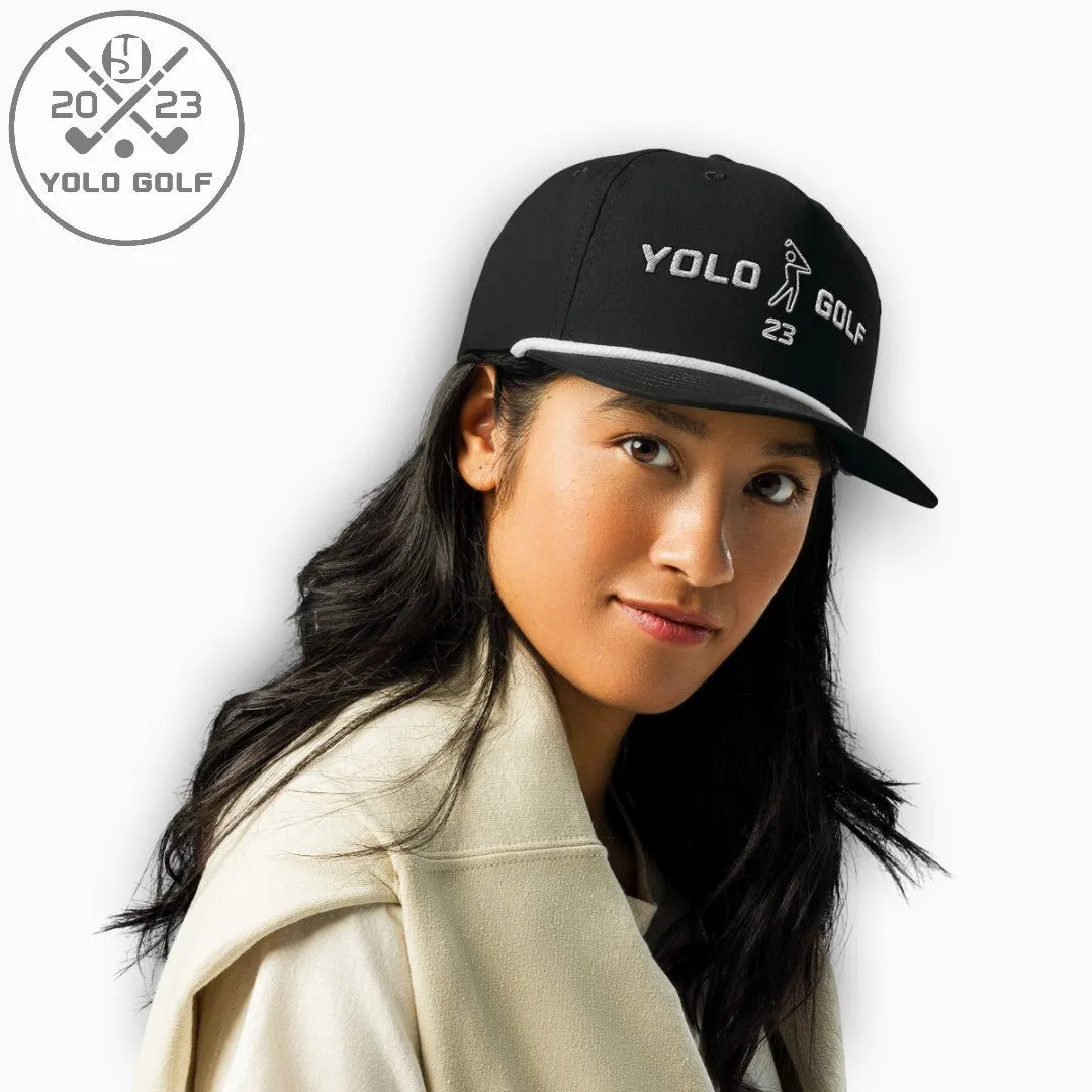 YOLO Golf "Swing23" Rope Cap (Silver 3D Puff)