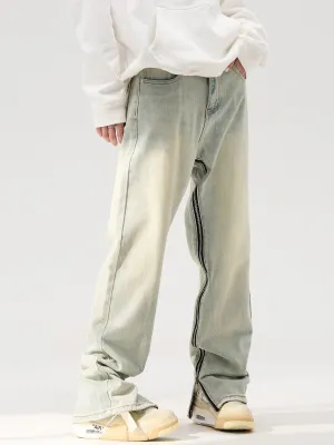 Zipper Inseam Jeans